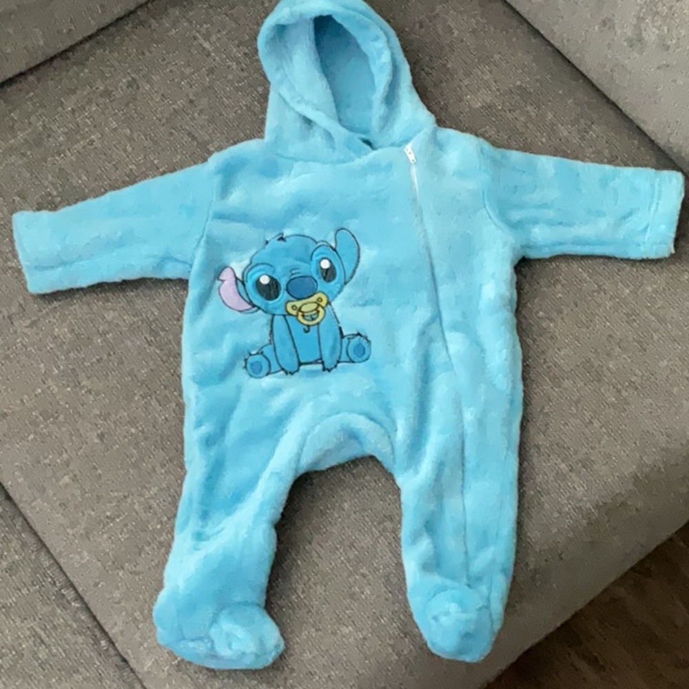 Blue Kids One Piece with Cute Character Design